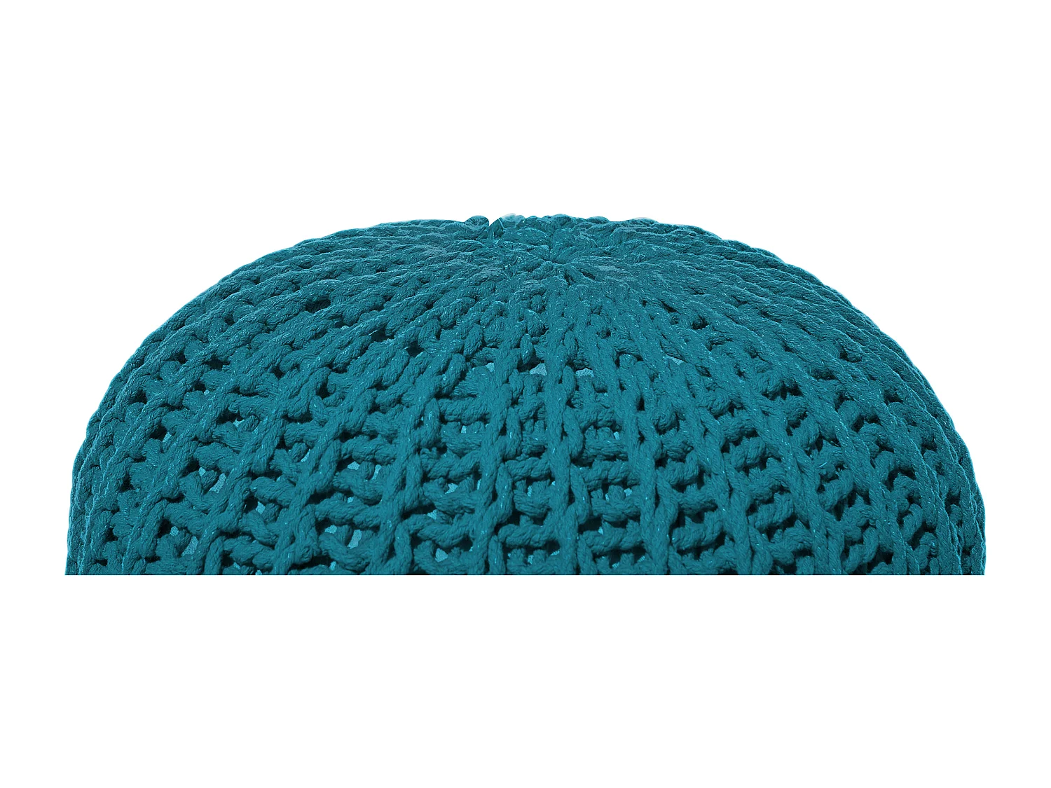 Pouf en coton bleu 50 x 35 cm CONRAD II