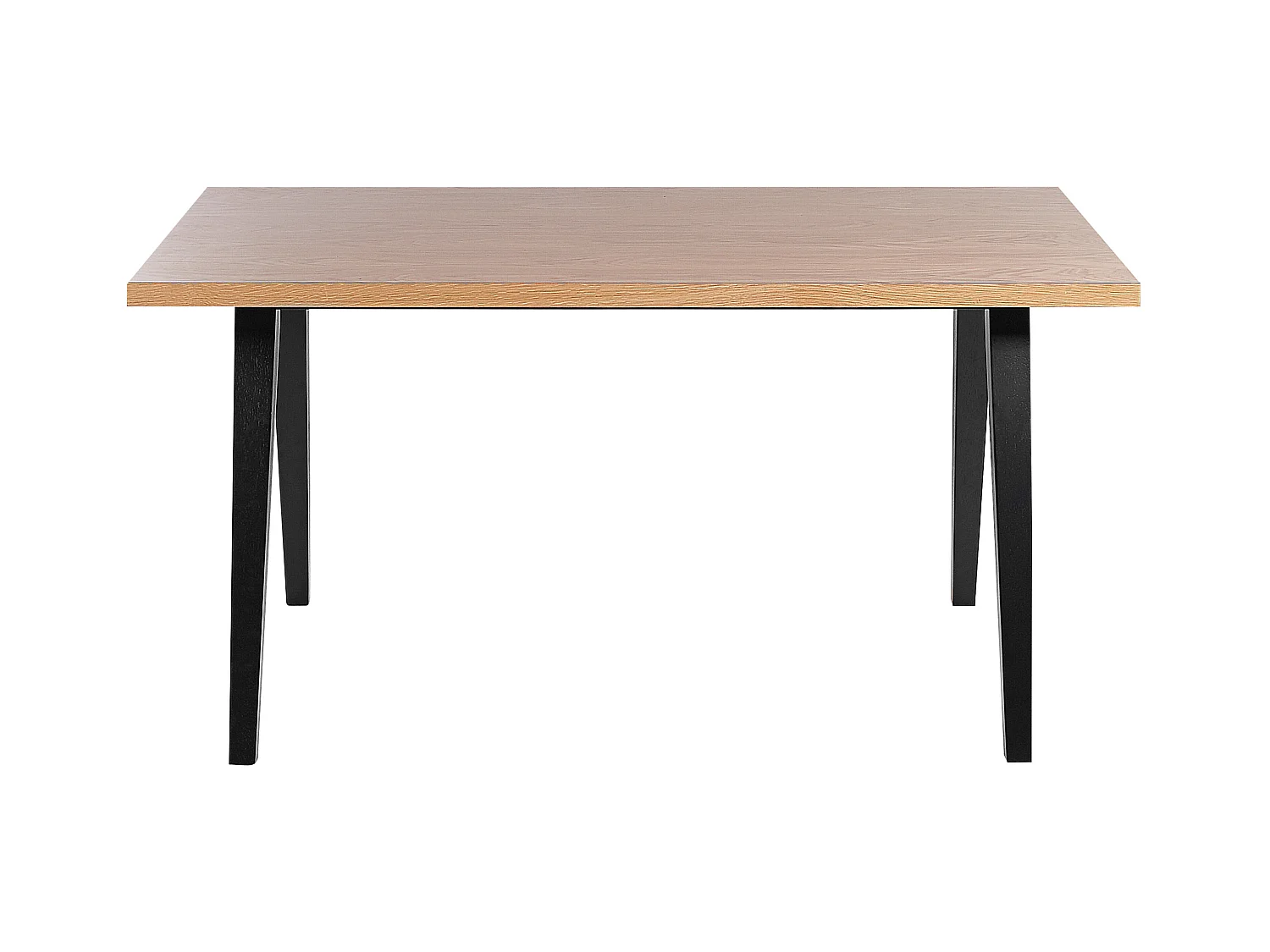 Stół do jadalni LENISTER Brązowy/ czarny 150 cm 90 cm