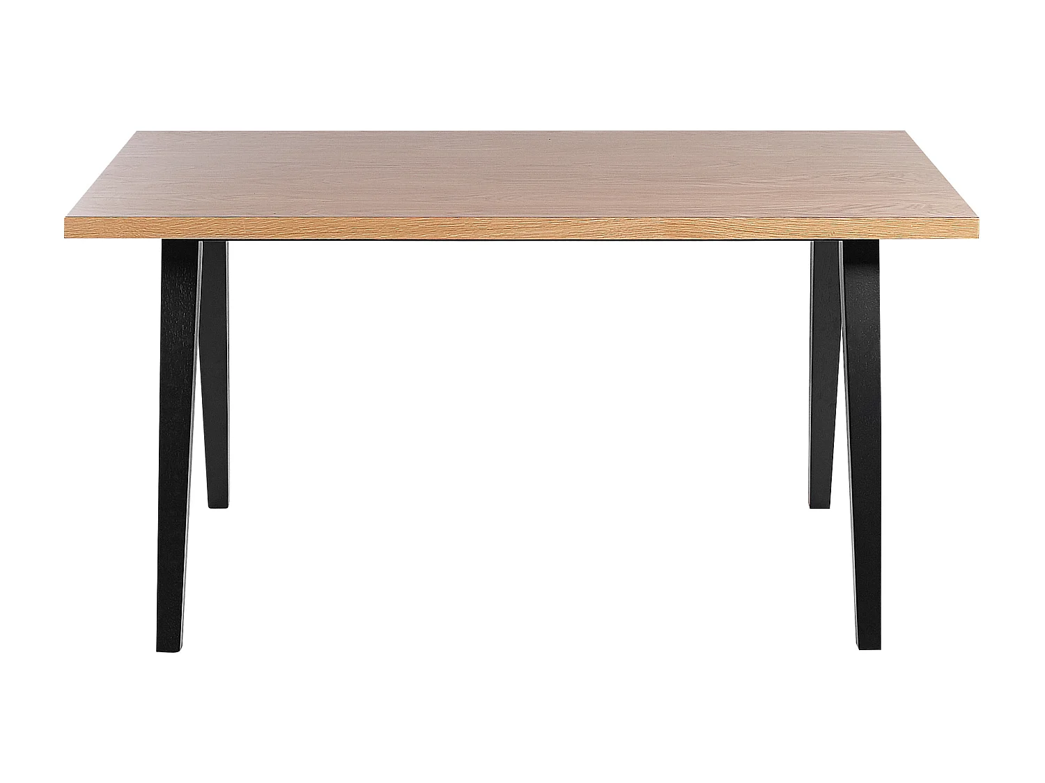 Stół do jadalni LENISTER Brązowy/ czarny 150 cm 90 cm