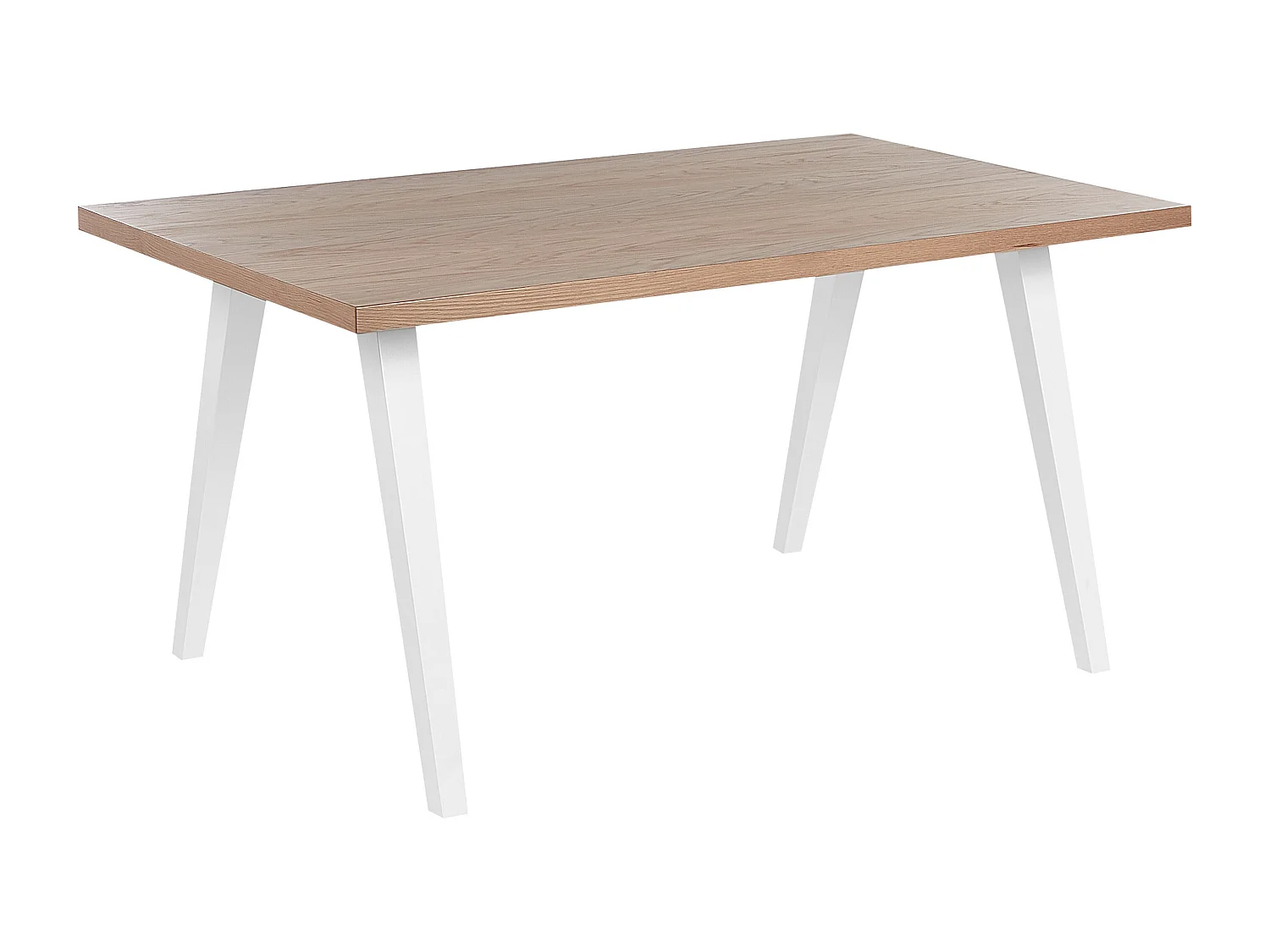 Eettafel LENISTER Bruin/wit 150 cm 90 cm