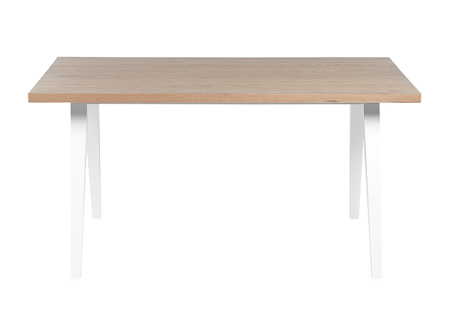 Eettafel LENISTER Bruin/wit 150 cm 90 cm