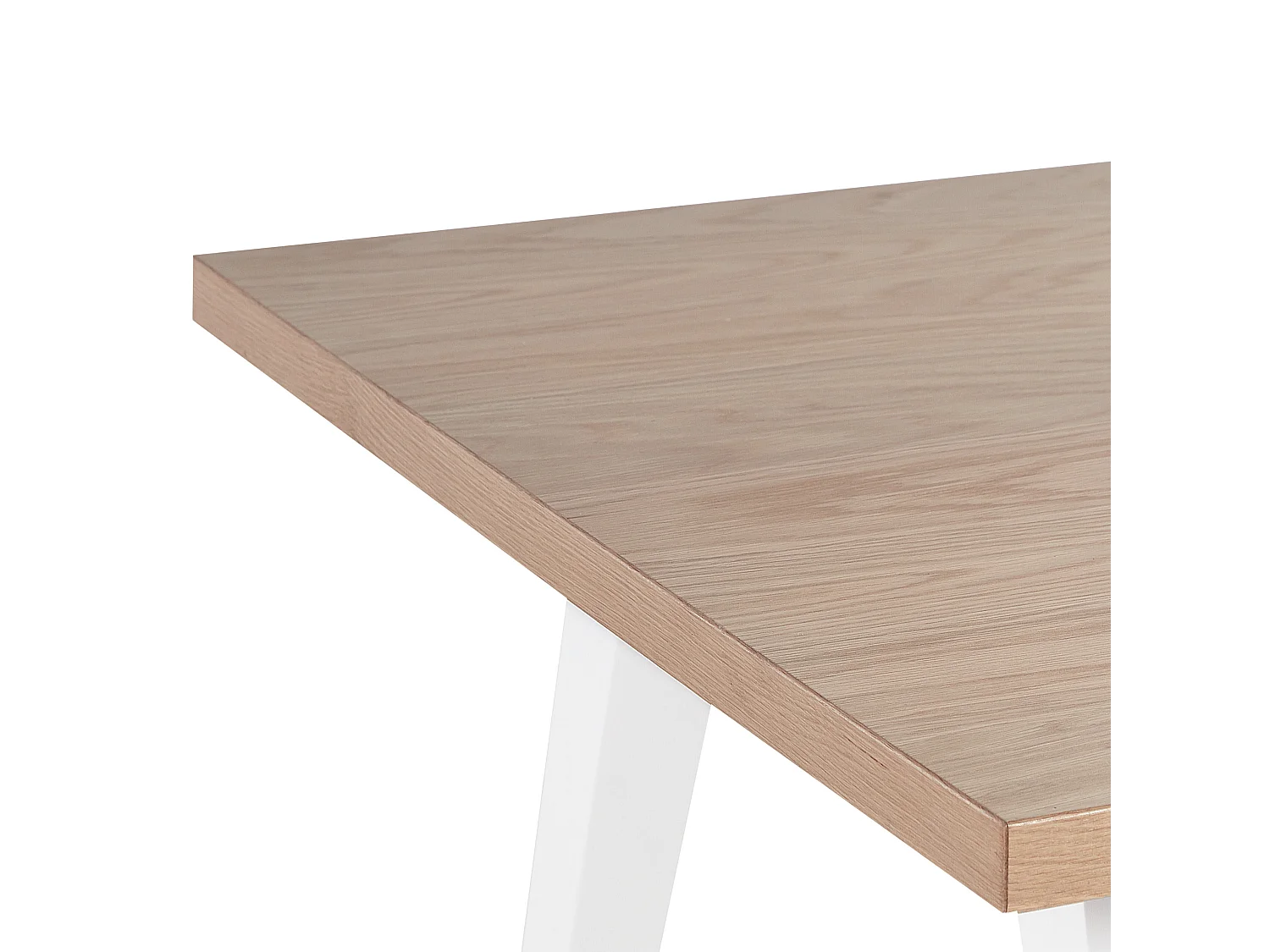 Eettafel LENISTER Bruin/wit 150 cm 90 cm