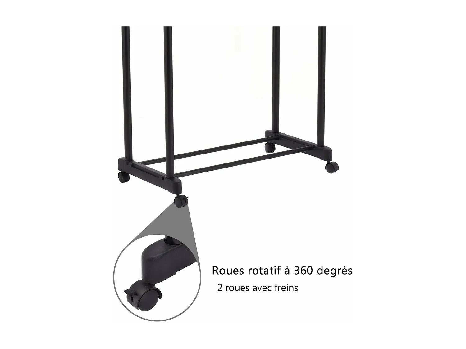 Portant à vêtements portant 84 x 43 x 168 cm 20_0000979