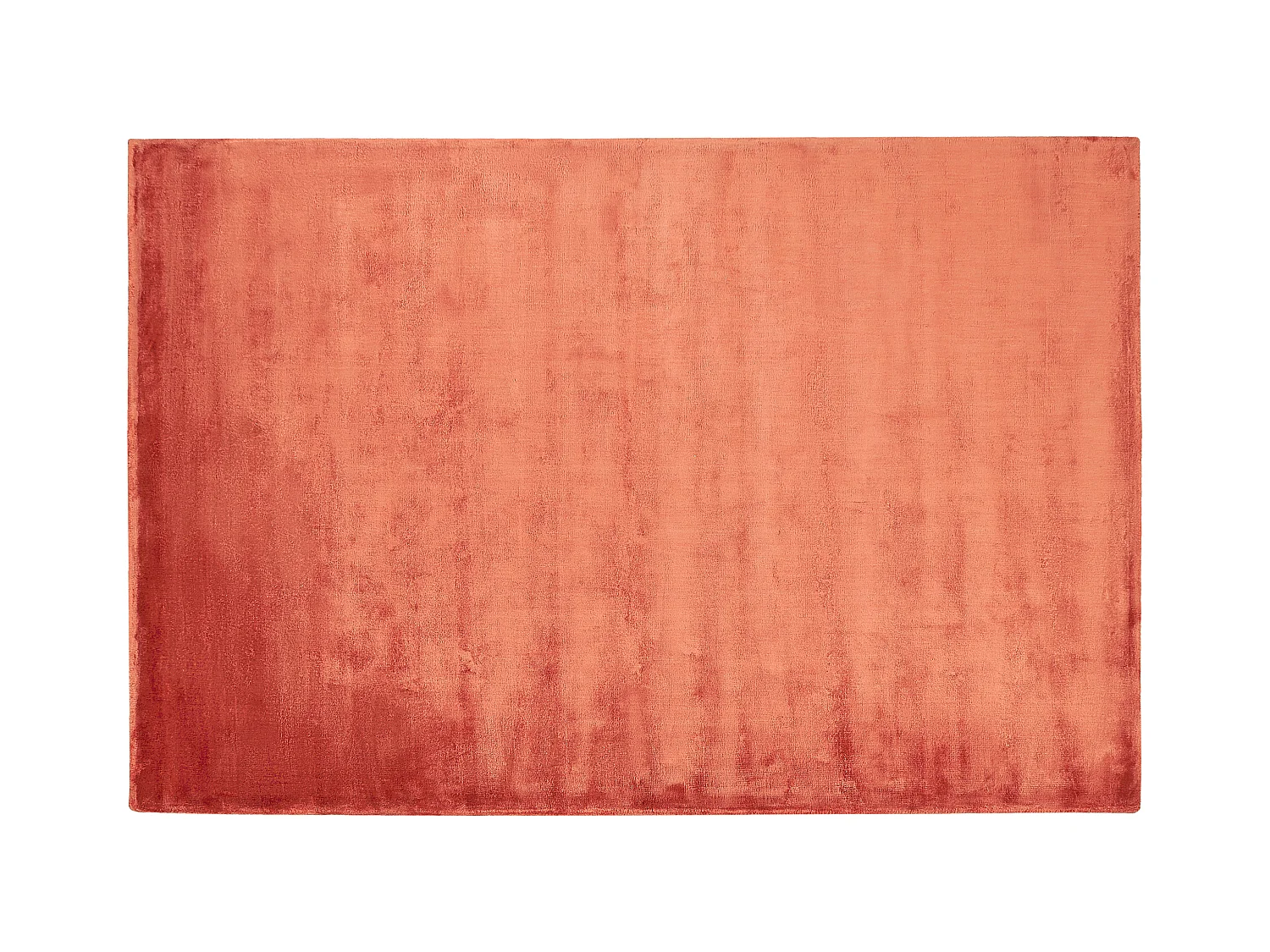 Teppich Viskose orange 140 x 200 cm Kurzflor GESI II