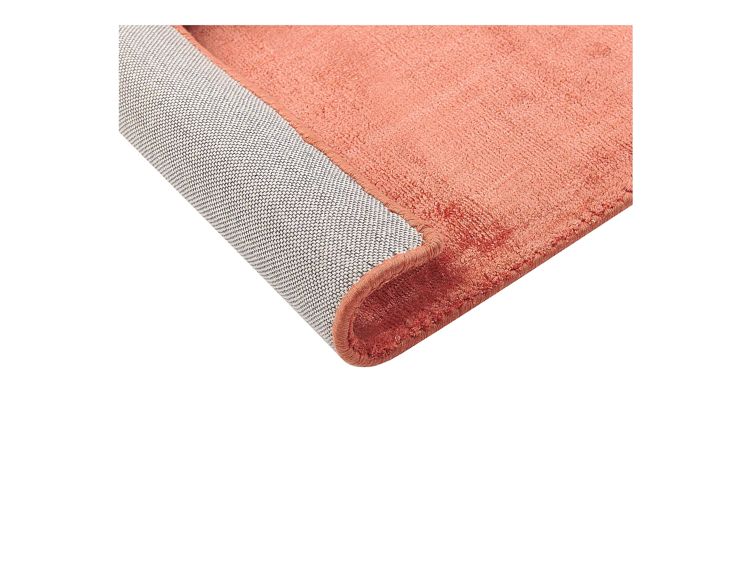 Teppich Viskose orange 140 x 200 cm Kurzflor GESI II