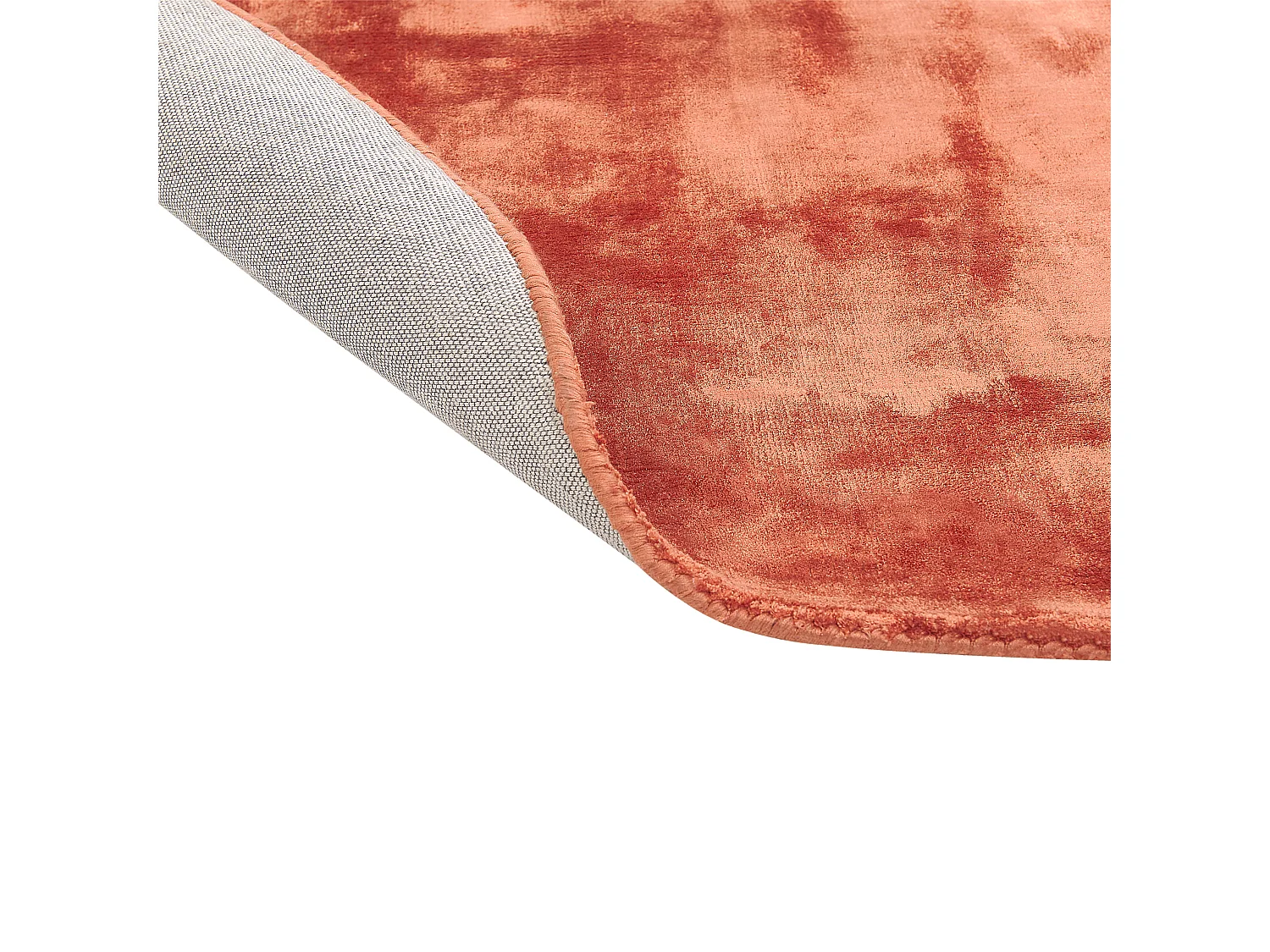 Tapis GESI II Orange ø 140 cm Soie artificielle