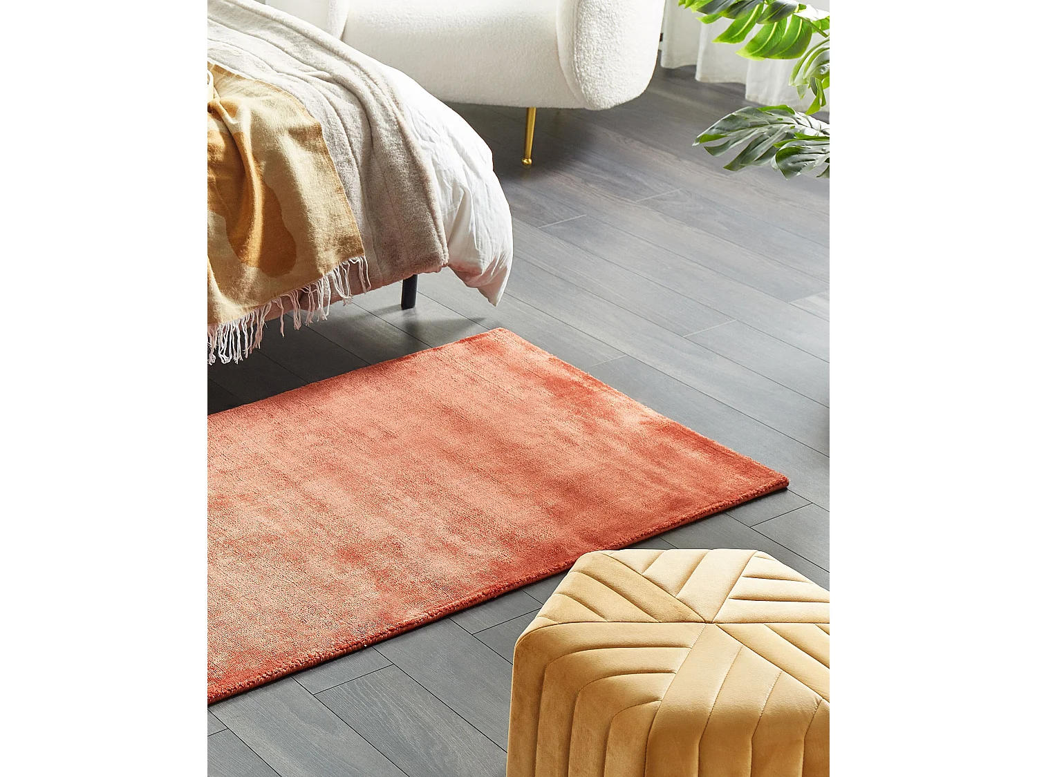 Tapis GESI II Orange 80 x 150 cm Soie artificielle