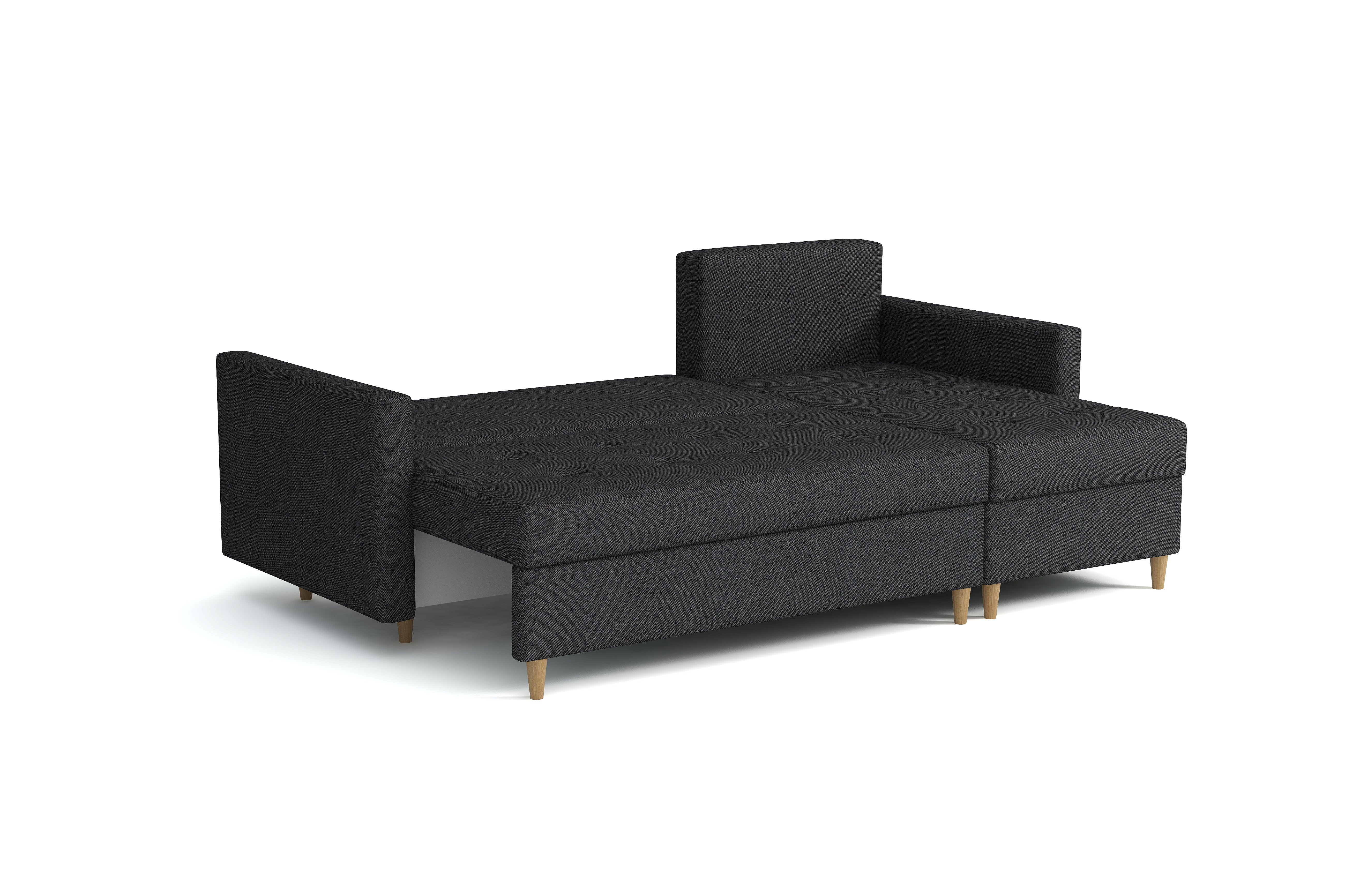 Canapé D'angle Convertible Poltronesofa En Tissu Gris - Occasion