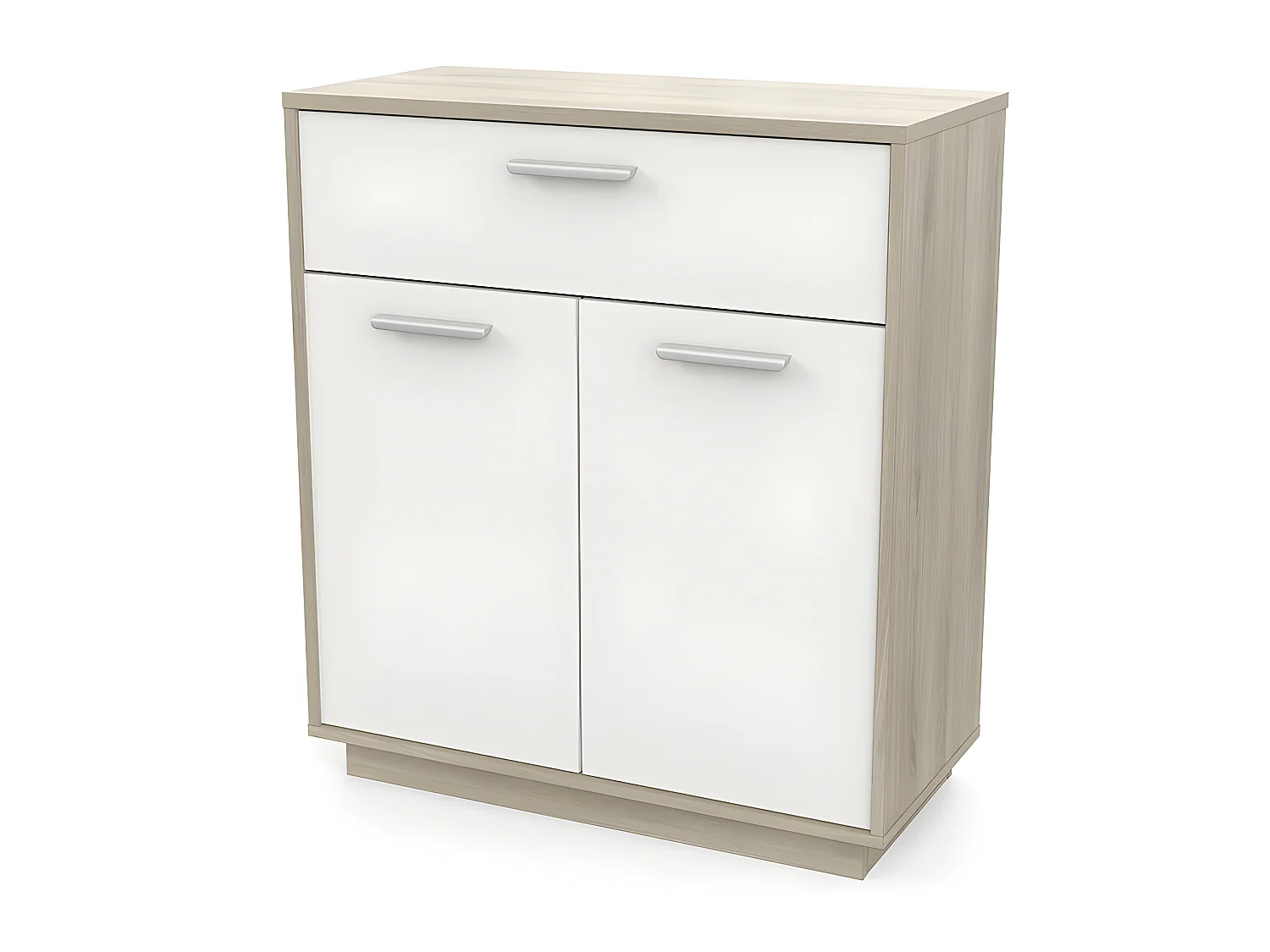 Meuble de rangement 2 portes 1 tiroir Léo