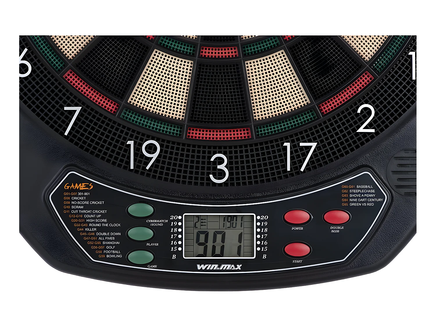 Jeu de fléchettes électronique 21 modes - Noir