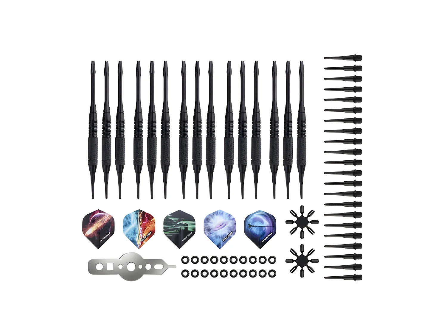 Jeu de fléchettes électronique 21 modes - Noir