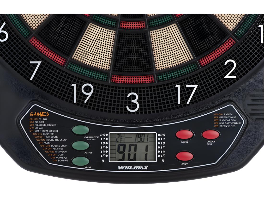 vente unique Jeu de fléchettes électronique 21 modes - Noir