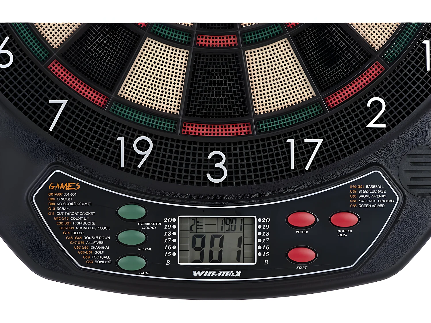 Jeu de fléchettes électronique 21 modes - Noir