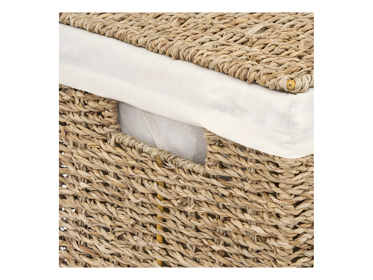 Cesto de ropa de mimbre de 40 litros