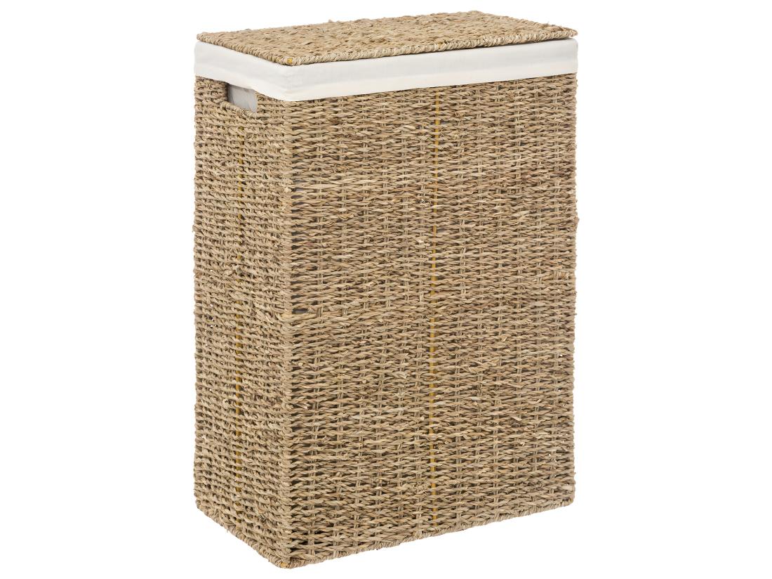 vente unique Panier à Linge en Osier "Seagrass" 55cm Naturel