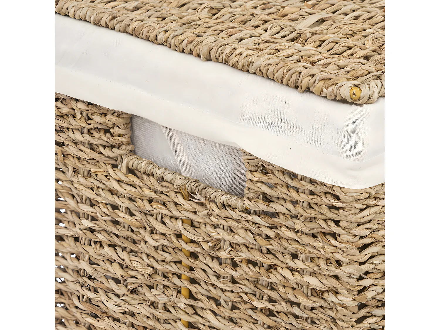 Panier à Linge en Osier "Seagrass" 55cm Naturel