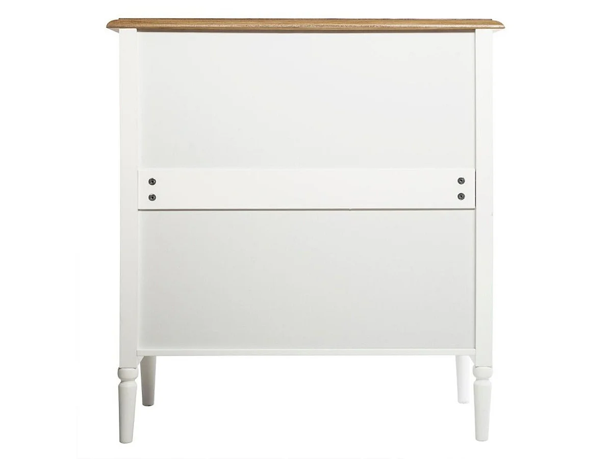 Commode 4 Tiroirs en Bois "Solen" 85cm Blanc