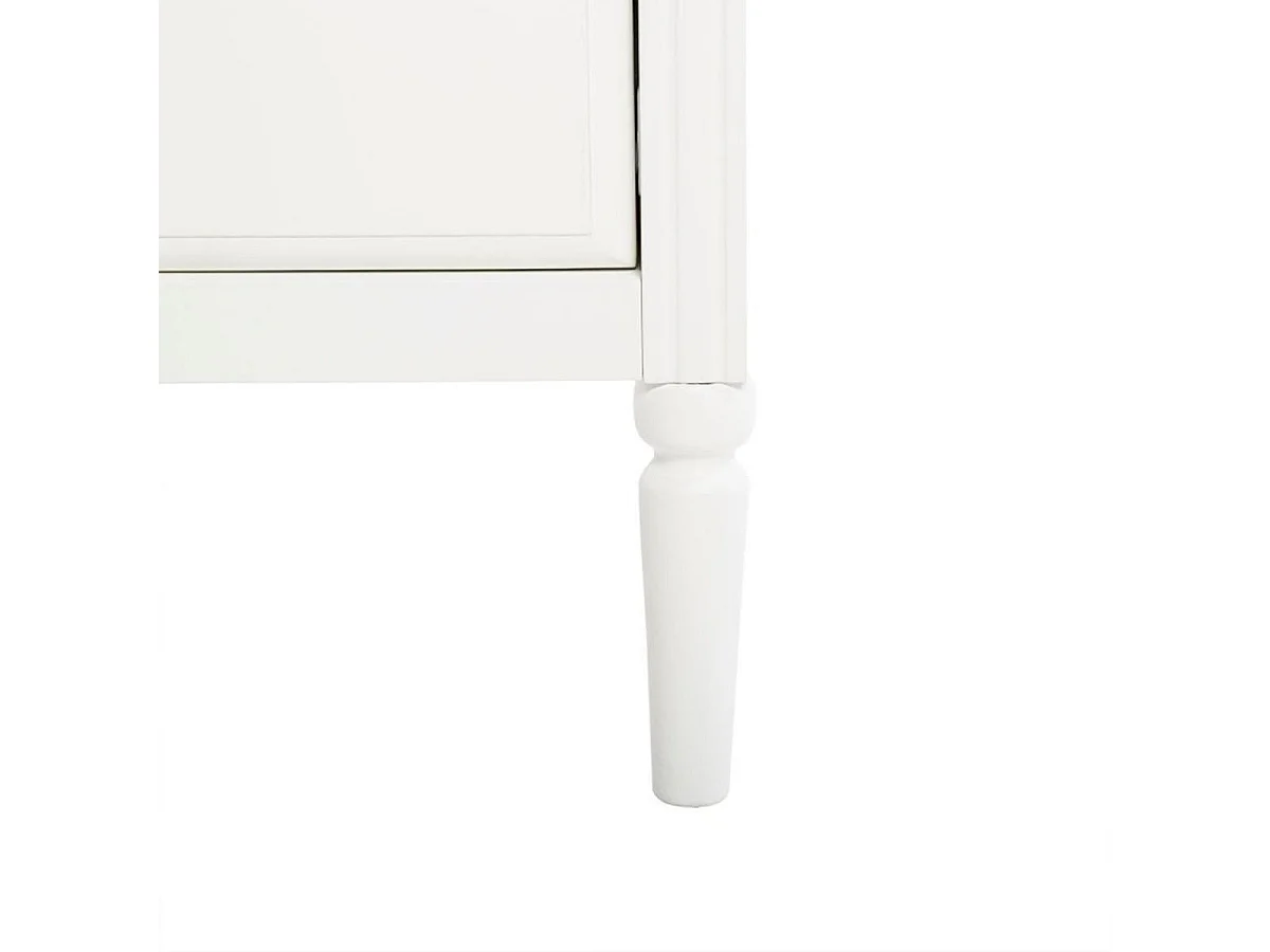 Commode 4 Tiroirs en Bois "Solen" 85cm Blanc