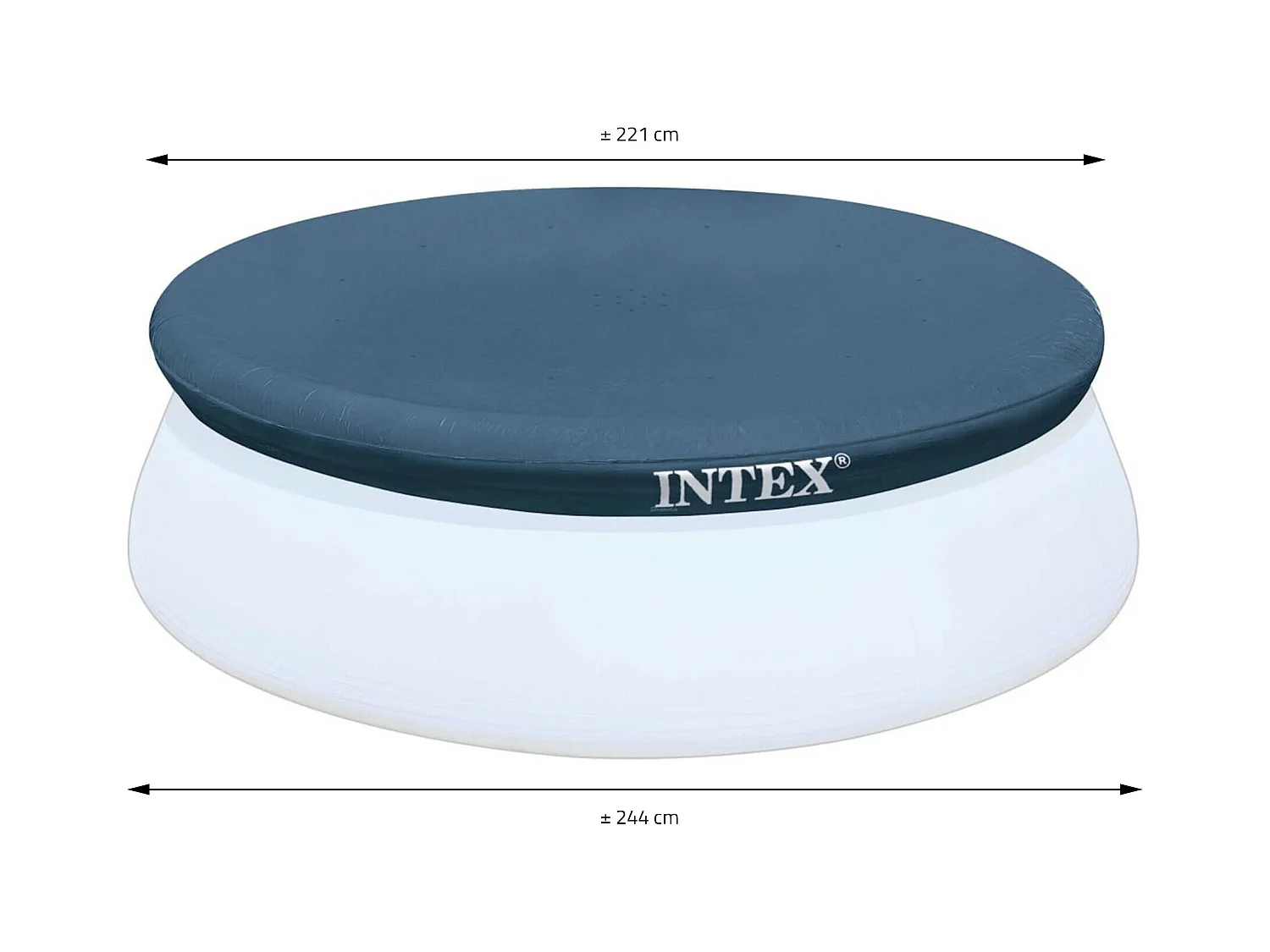 Cobertor para piscina 244 cm redondo azul oscuro easy fix Intex