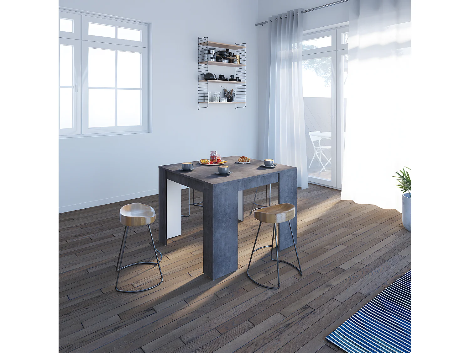 Console extensible ELASTIC - béton - SYMBIOSIS