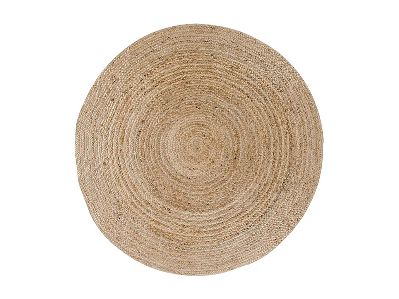 THANE - Tapis Rond Ø120cm en Fibre de Jute Naturel