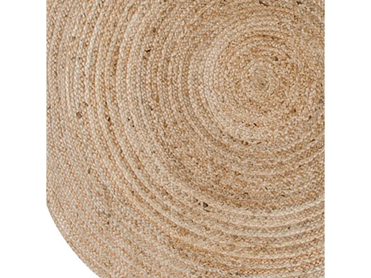 THANE - Tapis Rond Ø120cm en Fibre de Jute Naturel