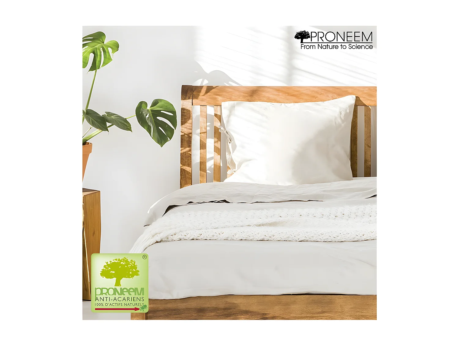 Oreiller moelleux antiacariens Proneem® Fibre VOLUPT'AIR® Dodo