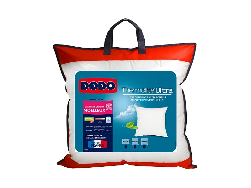 Lot de 2 oreillers Maxiconfort Thermolite ultra "DODO"