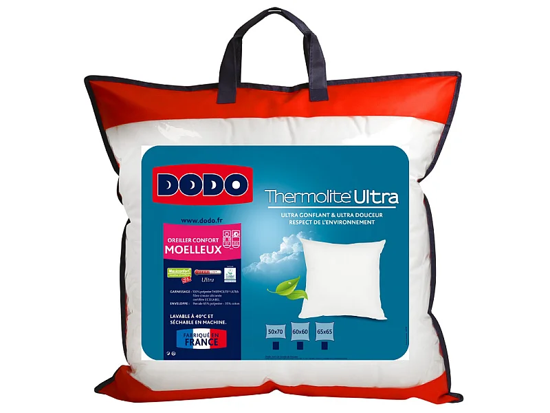 Lot de 2 oreillers Maxiconfort Thermolite ultra "DODO"