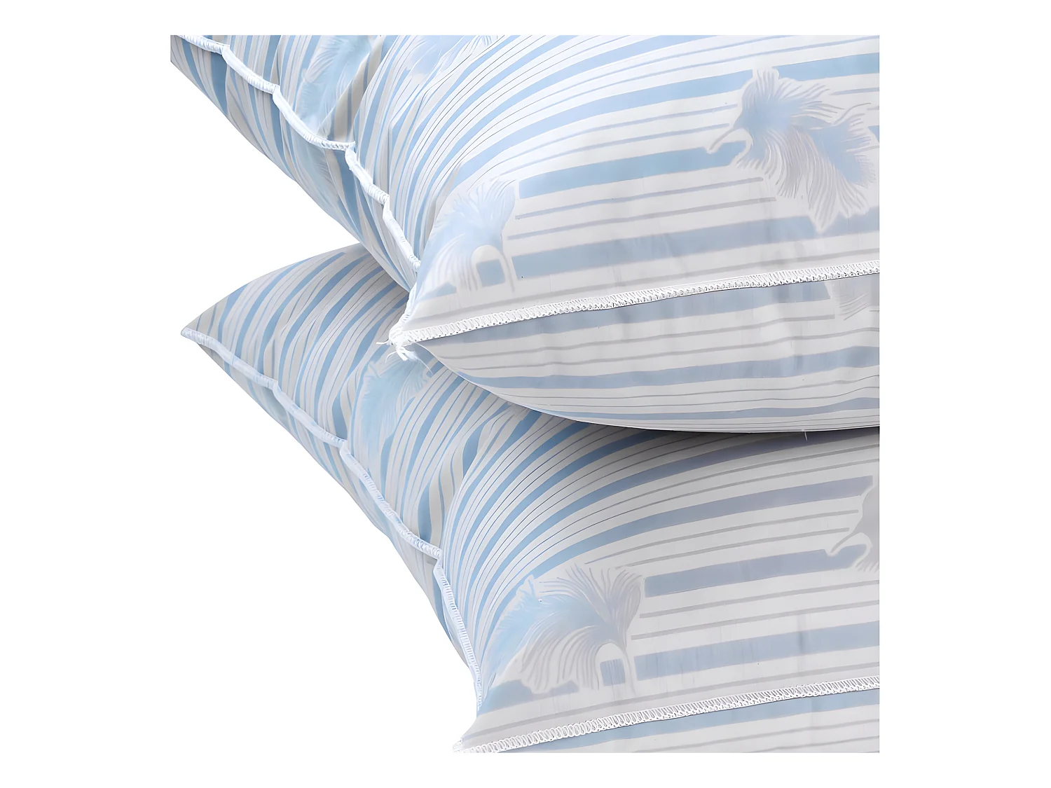 Lot De 2 Oreillers Plumes Véritables 60 X 60 "blanrêve"