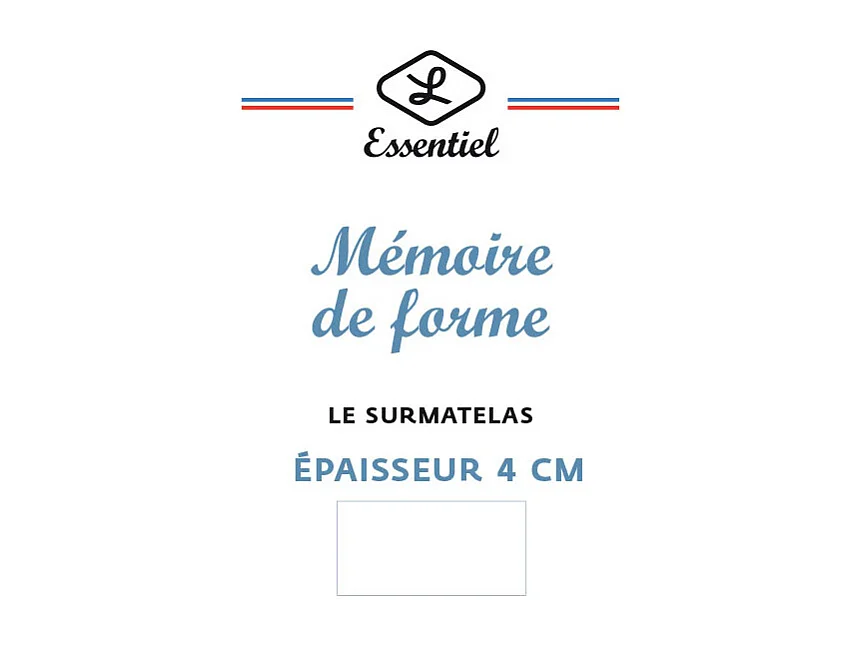 Surmatelas Lestra "Fjord Essentiel" à mémoire de forme 140 x 190 cm