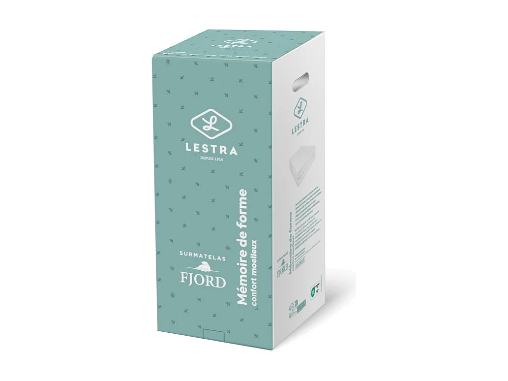 Surmatelas Lestra Fjord à mémoire de forme 160 x 200 cm Lestra