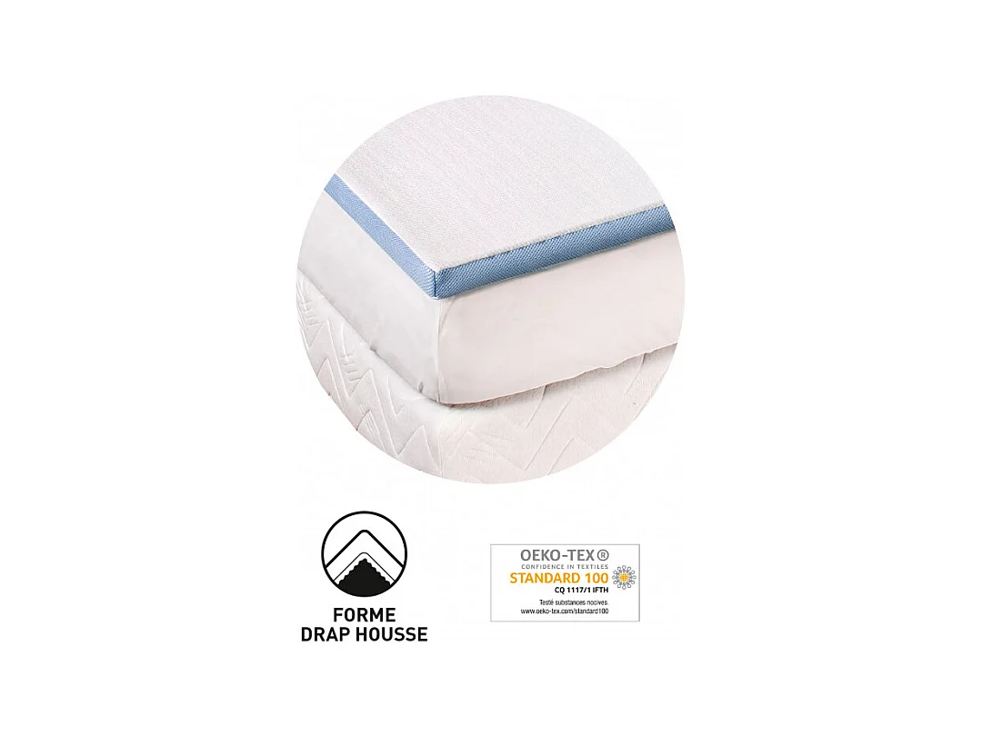 Surmatelas Lestra Fjord à mémoire de forme 140 x 190 cm Lestra