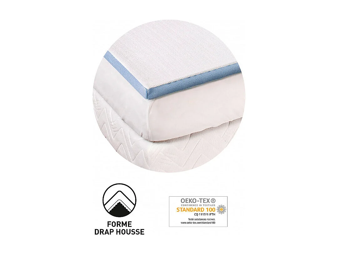 Surmatelas Lestra Fjord à mémoire de forme 140 x 190 cm Lestra