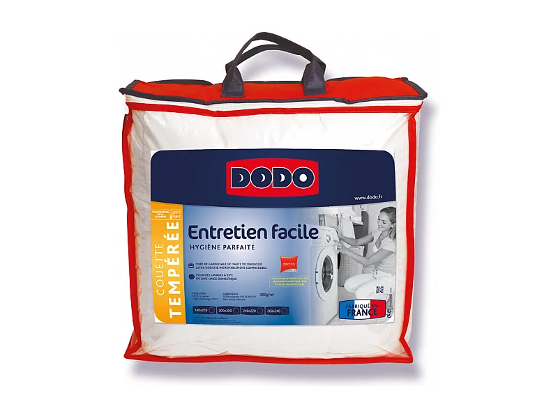 Couette Hygiène entretien facile 100% Polyester Fibre THERMOLITE® 90° Dodo