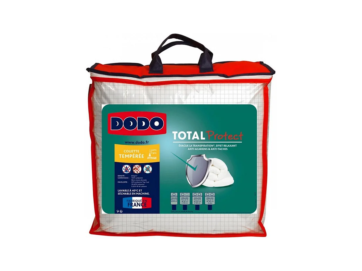 Couette Total Protect 100% Polyester Fibre VOLUPT'AIR® Dodo