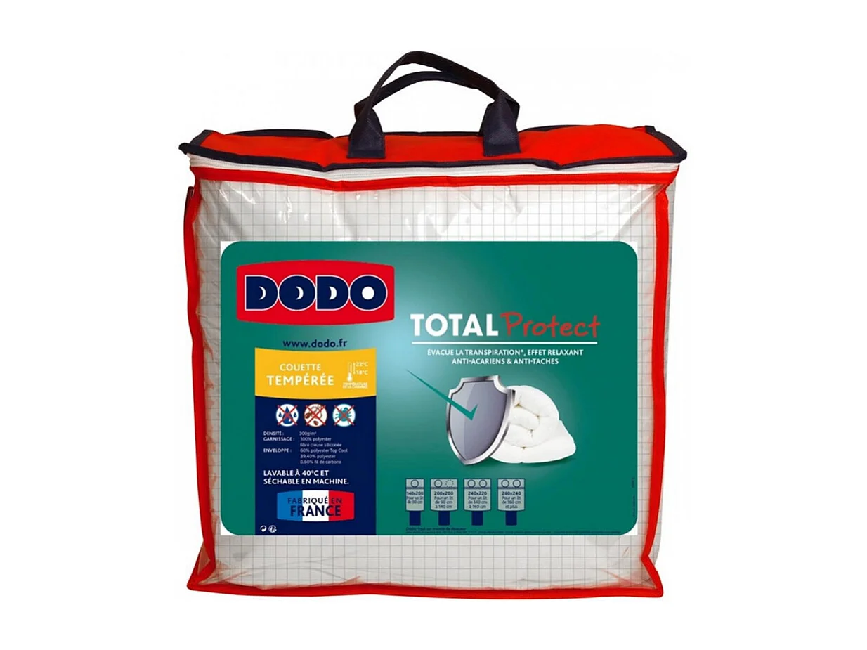 Couette Total Protect 100% Polyester Fibre VOLUPT'AIR® Dodo