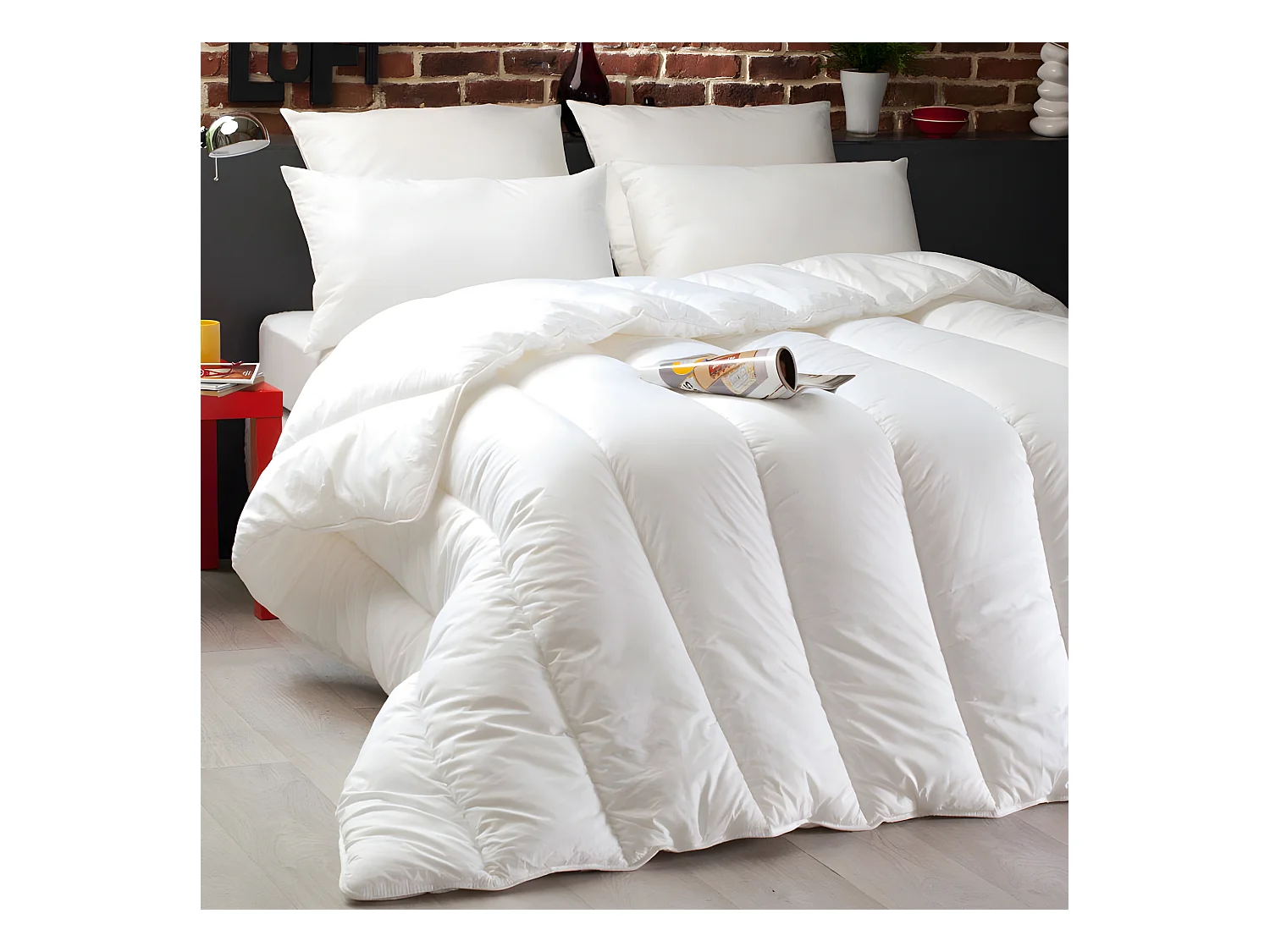 PACK COUETTE DODO SCANDINAVE 220 x 240 + 2 OREILLERS 65 x 65 cm pour lit 2 places