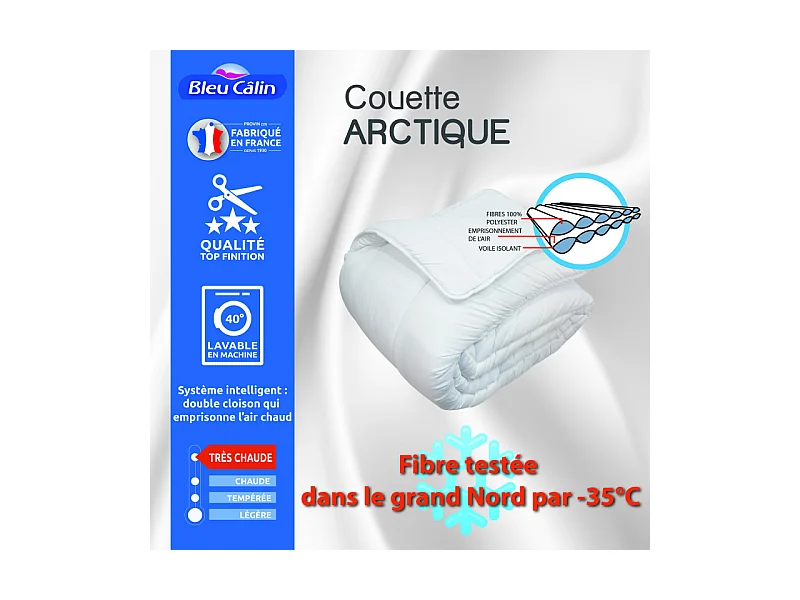 Couette Arctique 200 x 200 cm pour lit 90 à 120 x 190 cm