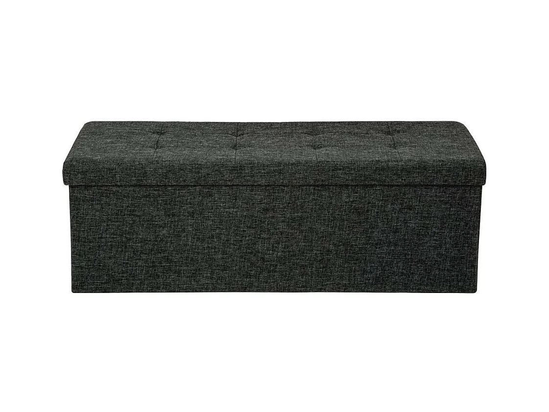 Cómoda con almacenaje plegable de tela gris oscuro 2208147