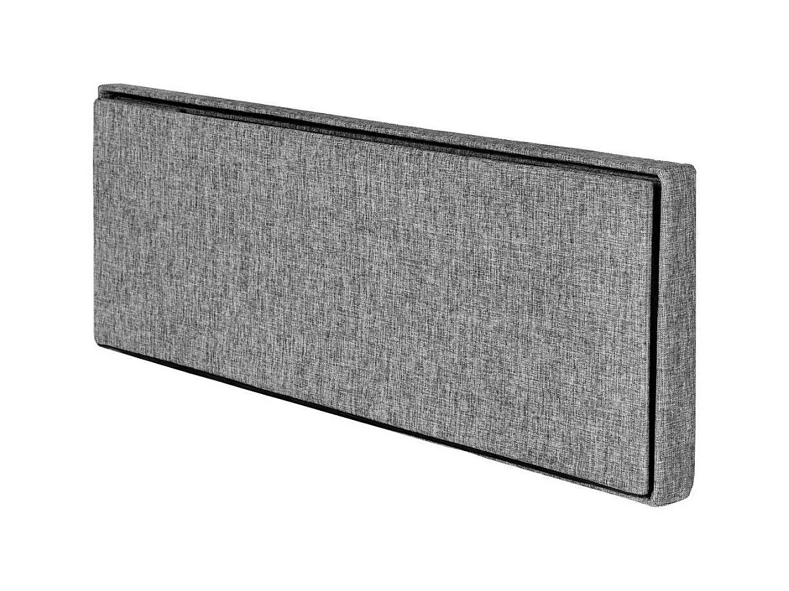 Banc coffre de rangement tissu grise 110 x 38 x 38 cm 2208146