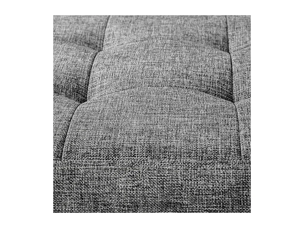 Banc coffre de rangement tissu grise 110 x 38 x 38 cm 2208146