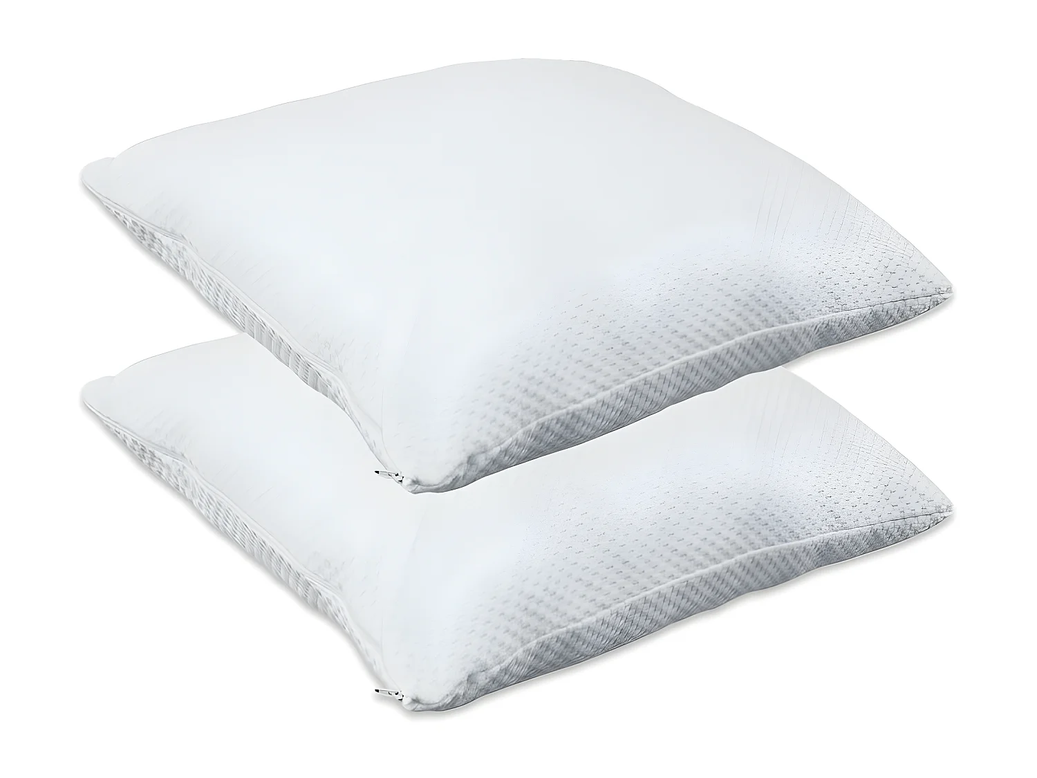 Herzberg HG-65X2: Oreiller 2 Pièces en Mousse Viscoélastique Déchiquetée