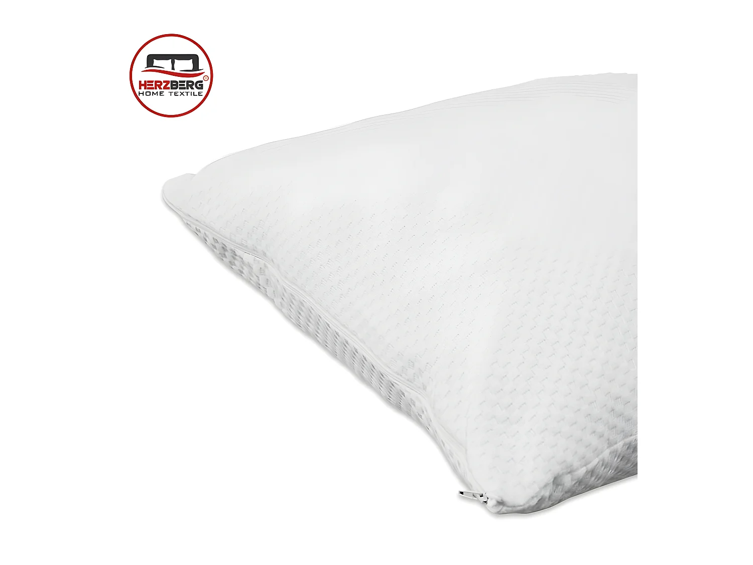 Herzberg HG-65X2: Oreiller 2 Pièces en Mousse Viscoélastique Déchiquetée