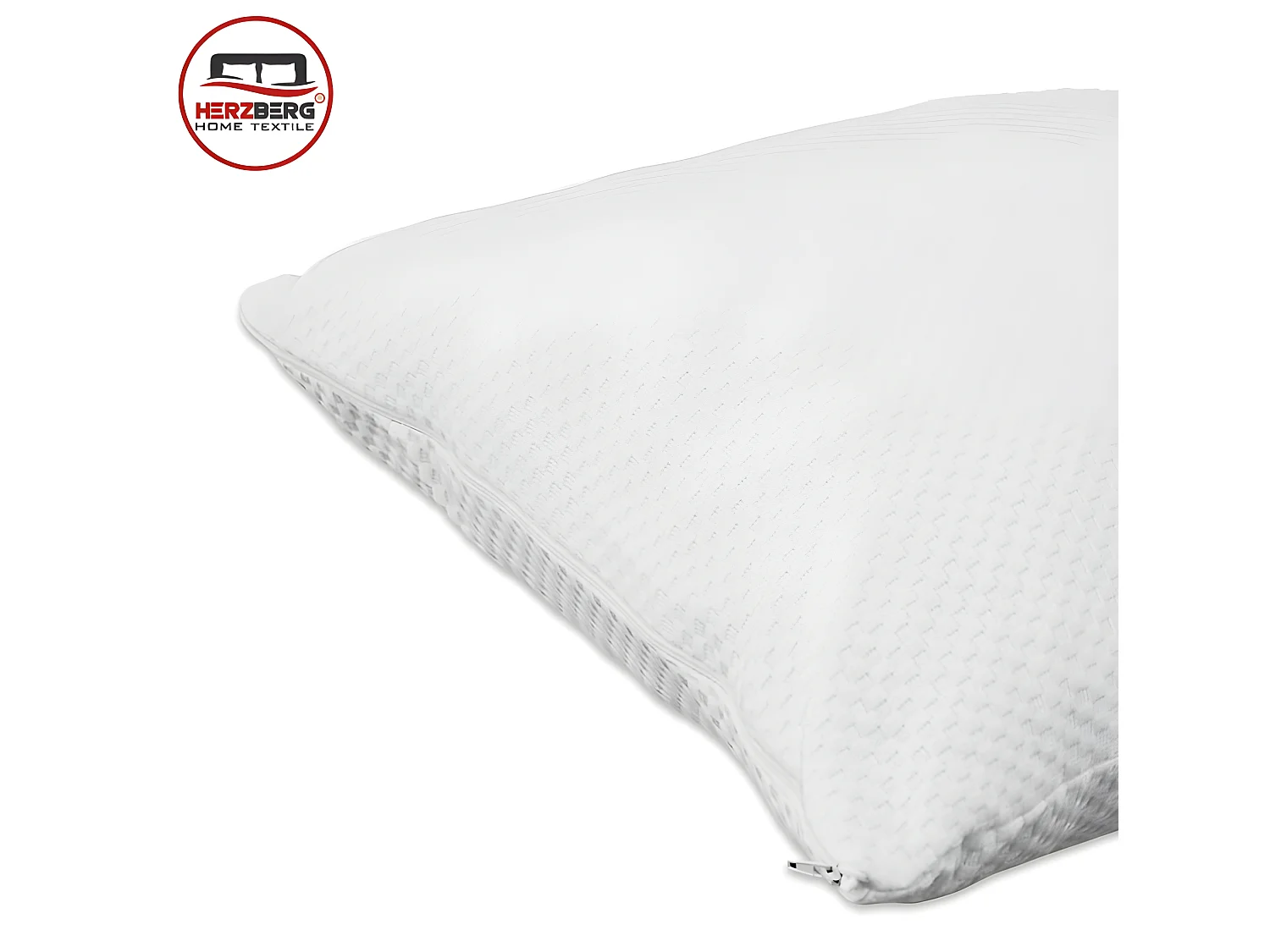 Herzberg HG-65X2: Oreiller 2 Pièces en Mousse Viscoélastique Déchiquetée