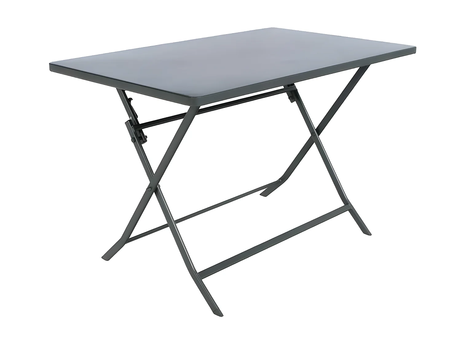 Table rectangulaire pliante Greensboro 4p graphite Hespéride