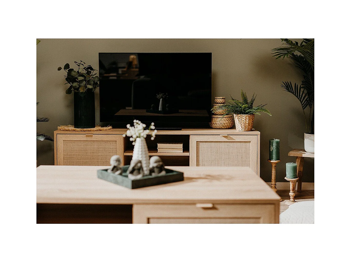 TV-meubel 2 deuren L150 cm - Rotanprint - BALI