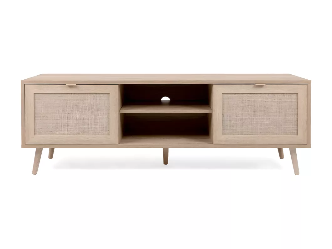 Kauf Unique TV-Möbel mit 2 Türen L150 cm - Rattan-Druck - Bali