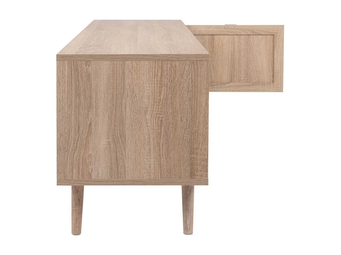 Meuble TV 2 portes L150 cm - Impression Rotin - BALI