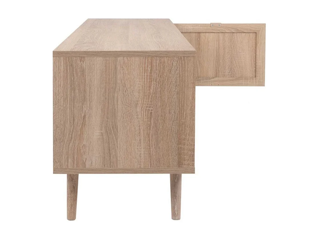 Meuble TV 2 portes L150 cm - Impression Rotin - BALI